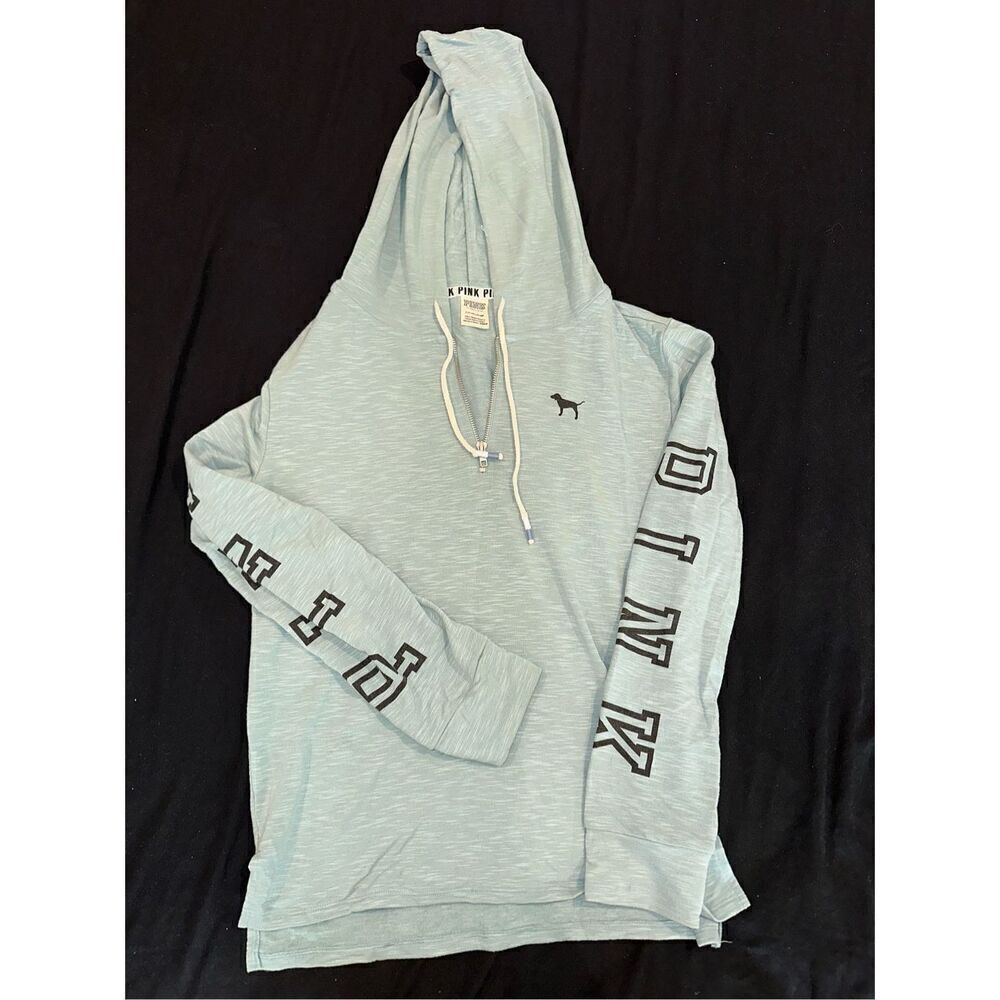 Victoria’s Secret PINK zipper hoodie blue size S